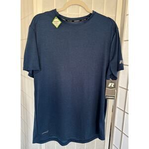 New Russell Athletics Dri Power 360 Fresh Force Blue T-Shirt Short Sleeve Size M